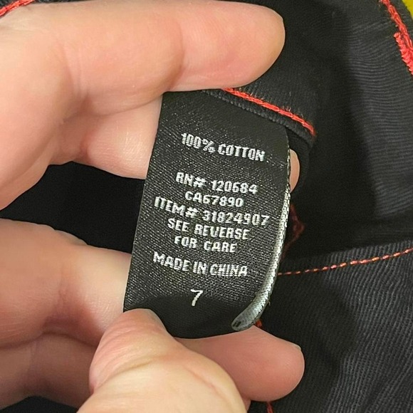 Punk Gothic Black Buckle Strap High Waist Shorts - Picture 6 of 6